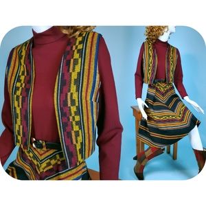 70s 2-piece dress set